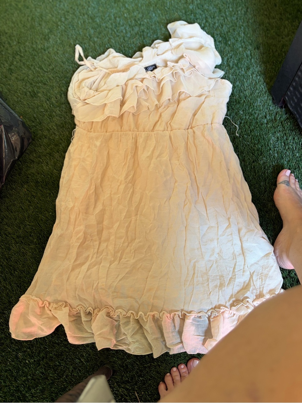 Miss Lili Light Pink Ruffle Tiered Dress